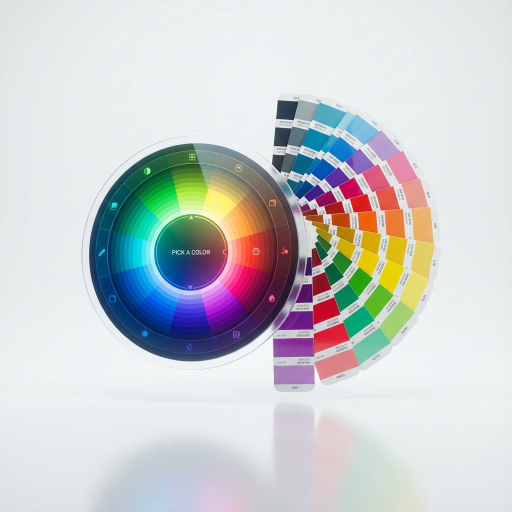 Digital color palette selection tool